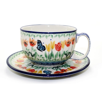 Filiżanka duża 0,35L + spodek II Gatunek dek. U5224X